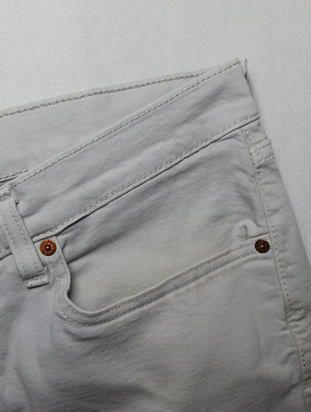 Levi's 505 Mens Regular Fit Jean Shorts 34 Ivory 9